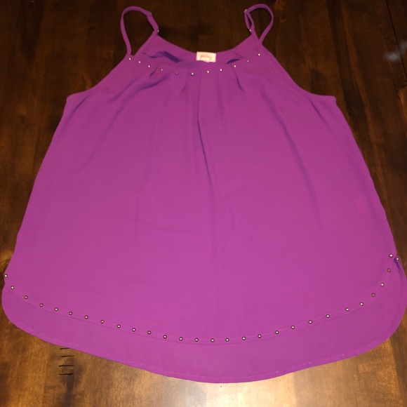 Pixley Stud Detail Purple Blouse - Picture 3 of 5